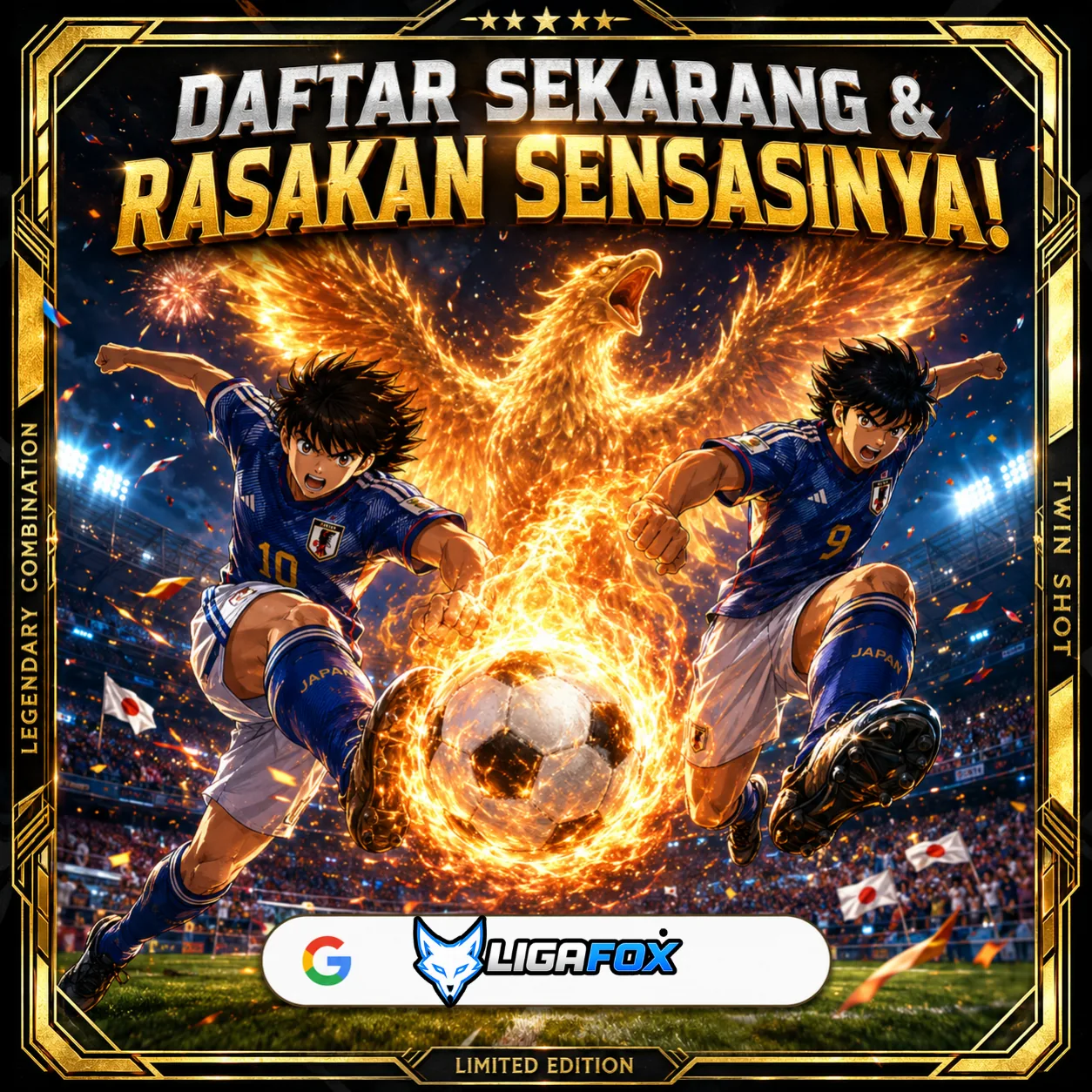 Banner promo Ligafox — daftar sekarang